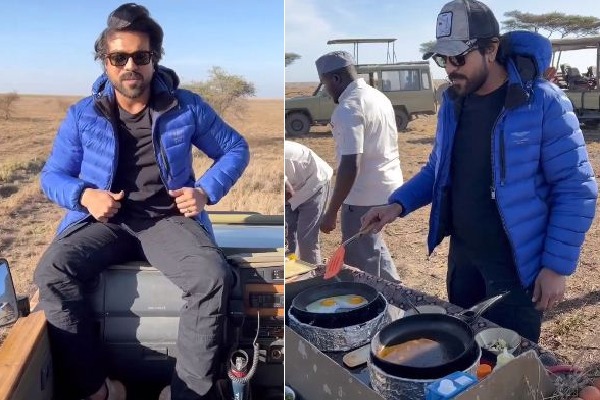 After 'RRR' promo tour, Ram Charan chills out in the wilds of Kenya