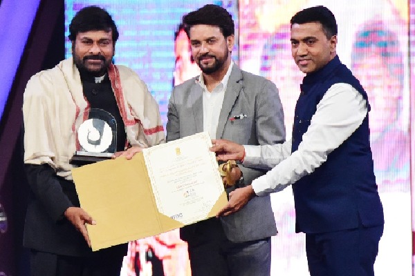 IFFI: Indian Film Personality award conferred on Megastar Chiranjeevi