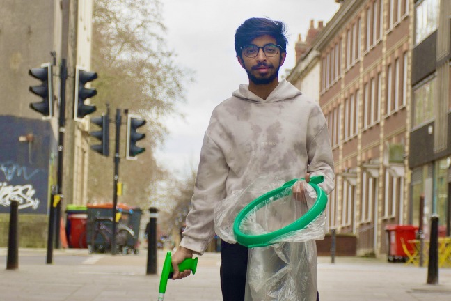 Indian 'plogger' on mission to clean 30 UK cities