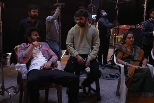 Prabhas returns to social media in BTS pix from 'Raja Deluxe' sets