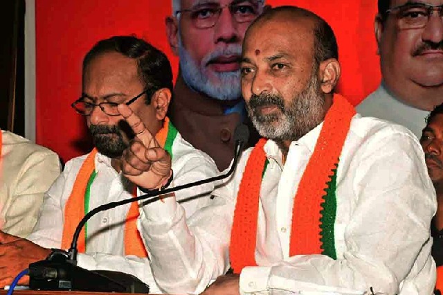 Telangana BJP chief booked for protest at Kamareddy collectorate