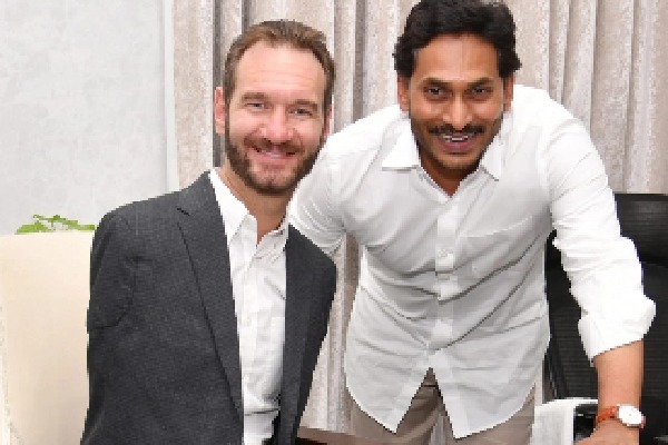 Motivational speaker Nick Vujicic calls on Andhra CM