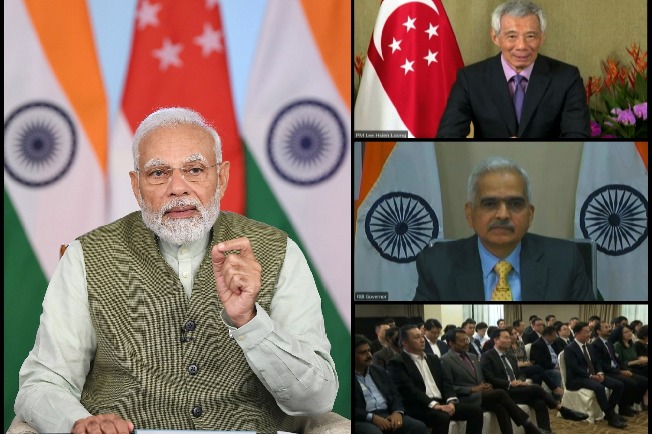 Modi, Singapore PM witness launch of payment interface linkage