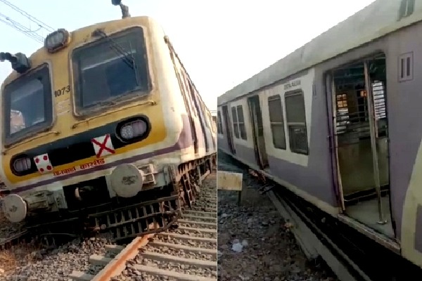 Three bogies of Mumbai local train derail