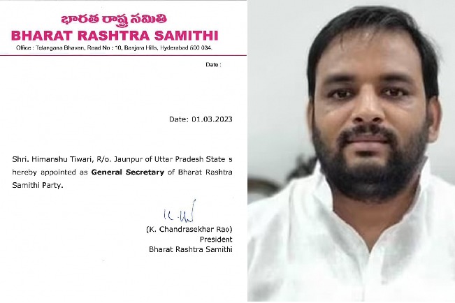 KCR appoints Himanshu Tiwari as BRS general secretary