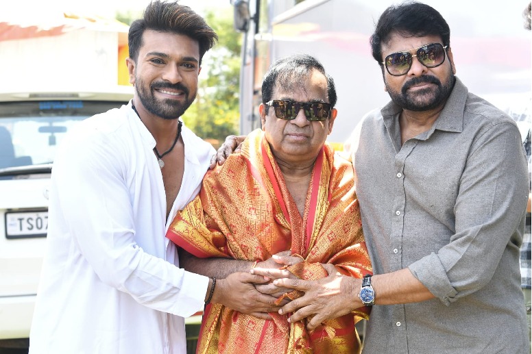 Megastar Chiranjeevi, Global Star Ram Charan praise Brahmanandam's moving performance