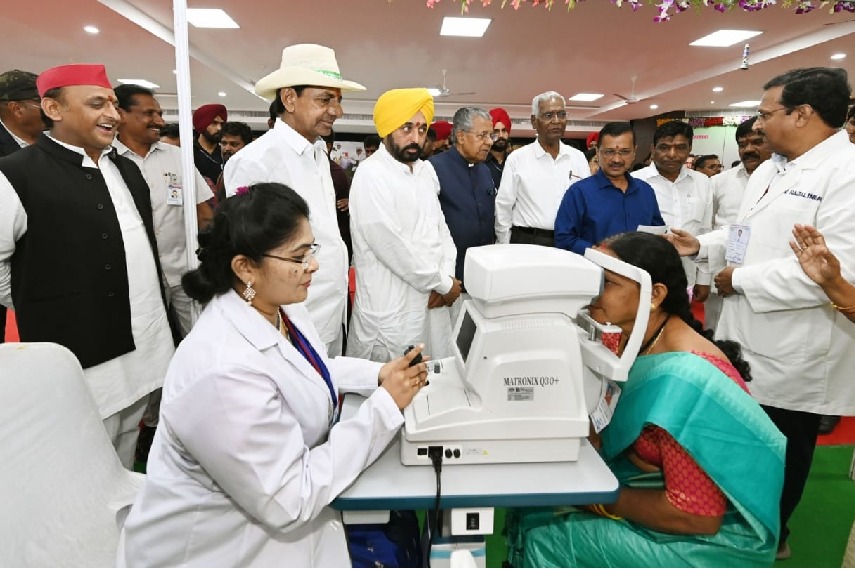 Eye tests conducted for one cr people under T'gana's 'Kanti Velugu'