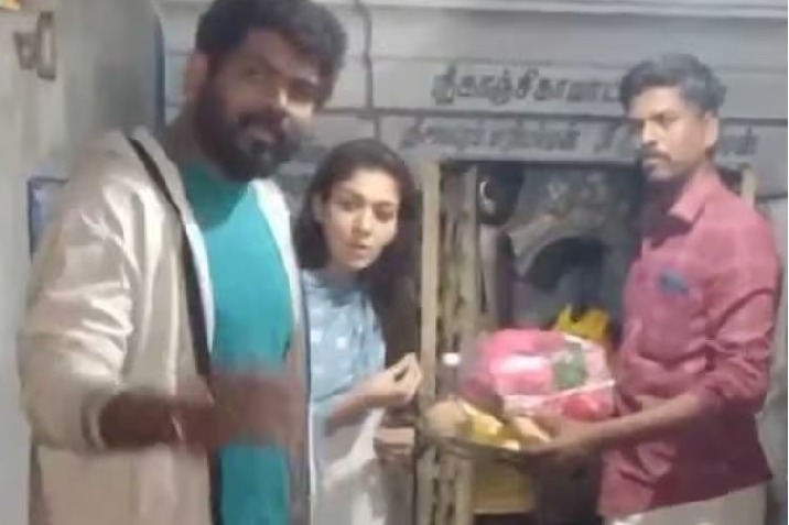 Nayanthara warns to break fan's phone during temple visit, video creates stir