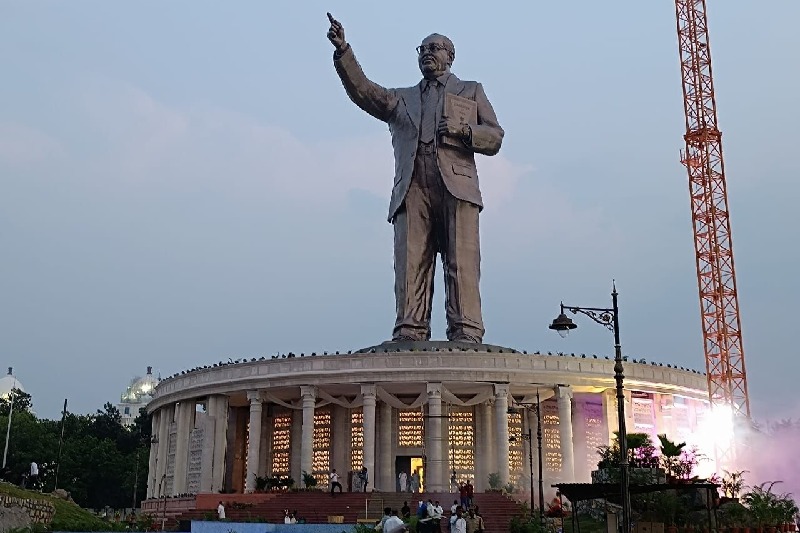 Ambedkar's 125-feet statue unveiled in Hyderabad