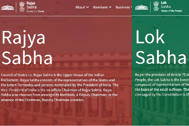 New look websites of Lok Sabha, Rajya Sabha soft launched