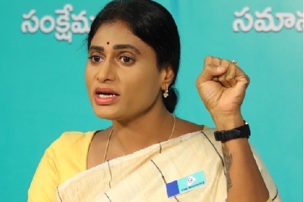 Sharmila sends truck load of damaged crop to KCR