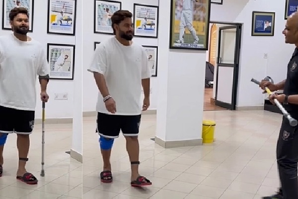 Rishabh Pant walks on his own, declares he is crutches-free in major recovery milestone