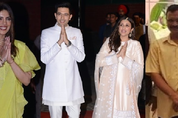 Ragneeti: Chidambaram to Kejriwal, an eclectic turnout at Raghav-Parineeti's engagement