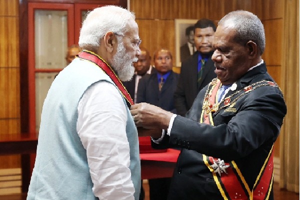 PM Modi conferred with Papua New Guinea's highest civilian award