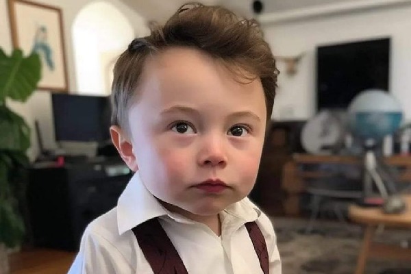 Elon Musk reacts to his AI-generated baby pic