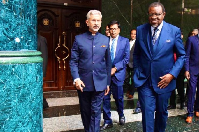 Jaishankar meets Namibian President, conveys PM's greetings