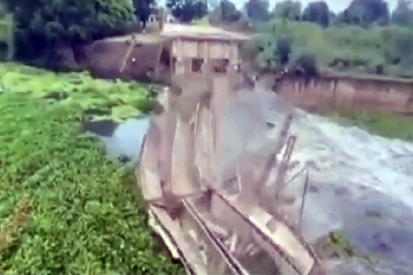 Portion of under-construction bridge collapses in Chhattisgarh