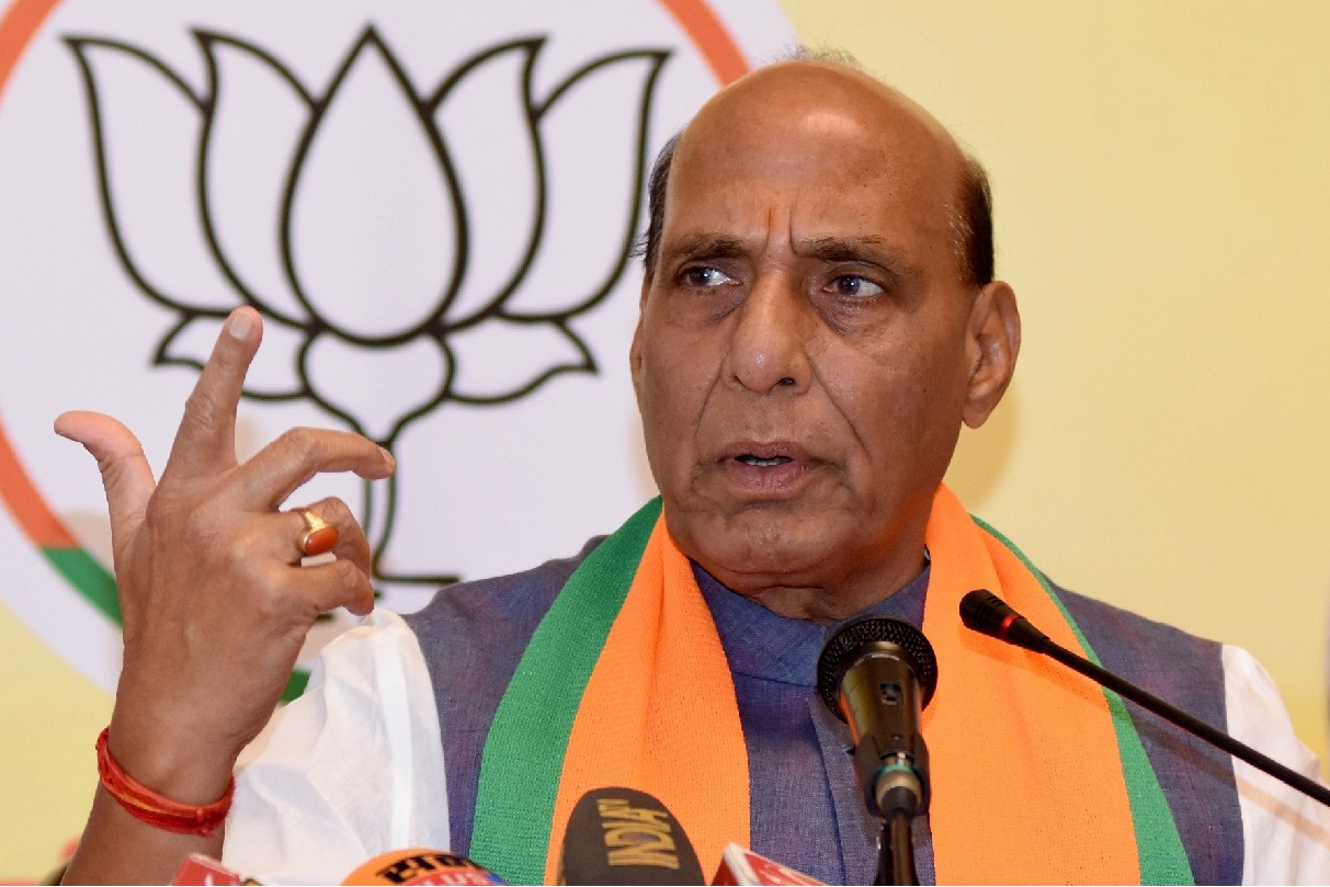 Rajnath asks BJP workers not to allow pride of winning polls overcome them