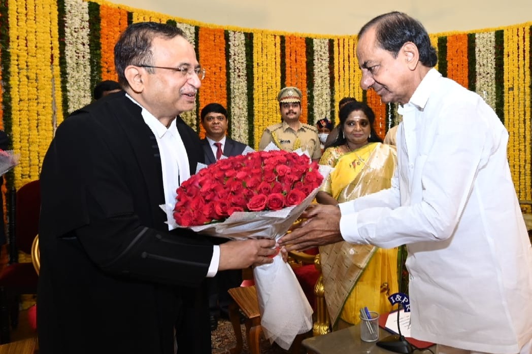 Justice Aradhe sworn in as Telangana HC Chief Justice