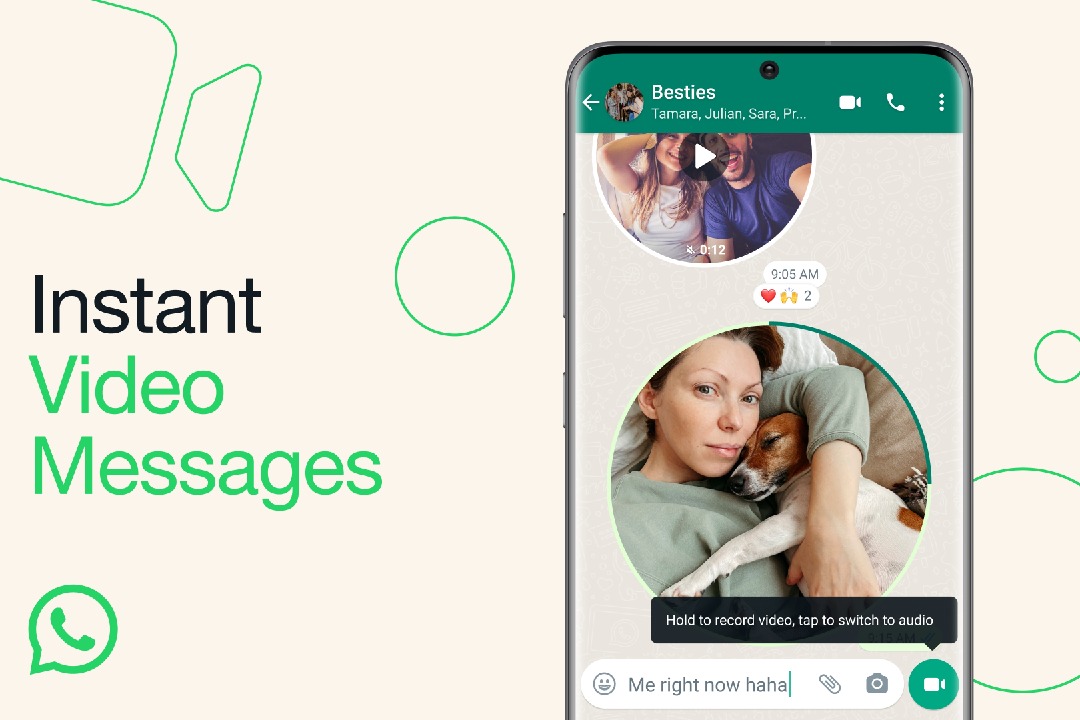 WhatsApp adds faster way to send short videos in chats