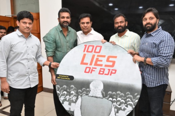 BRS releases booklet - '100 lies of BJP'