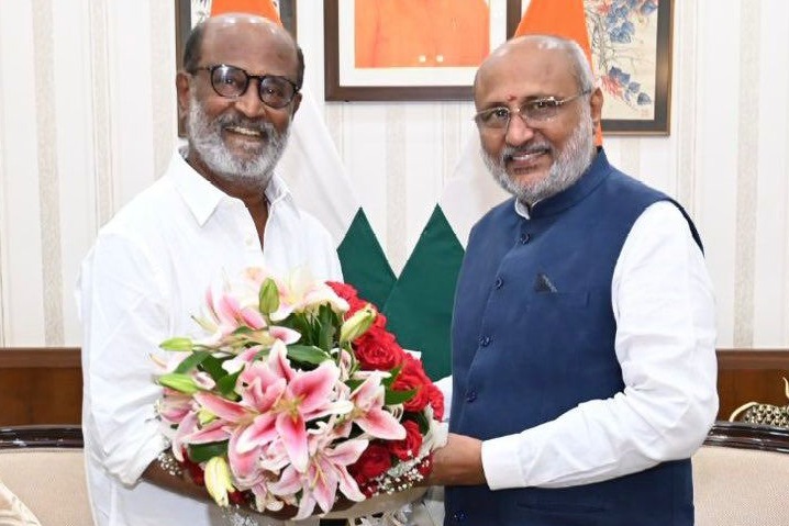 Rajinikanth meets Jharkhand Guv, visits Rajrappa temple post 'Jailer' success