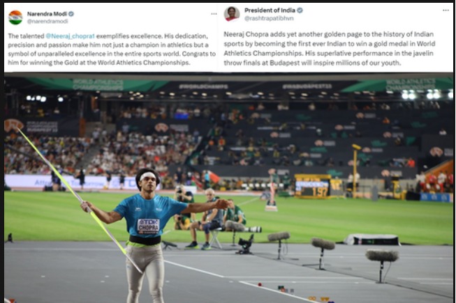 'Symbol of unparalleled excellence', Prez Murmu, PM Modi congratulate Neeraj Chopra