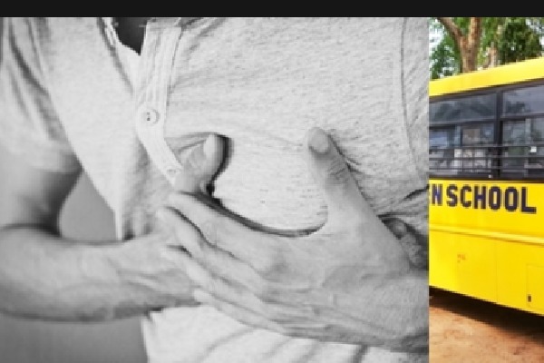 Andhra school bus driver suffers cardiac arrest, but saves 40 students