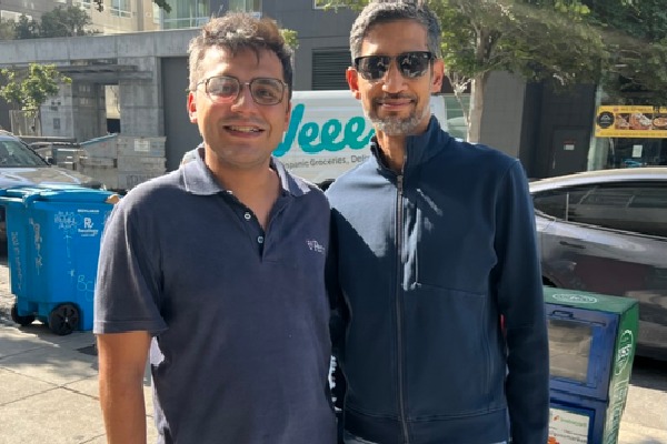 Bengaluru techie meets Sundar Pichai on streets of San Francisco