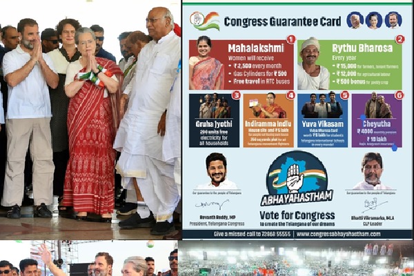 Cong banks on its 'six guarantees' to do a Karnataka in Telangana