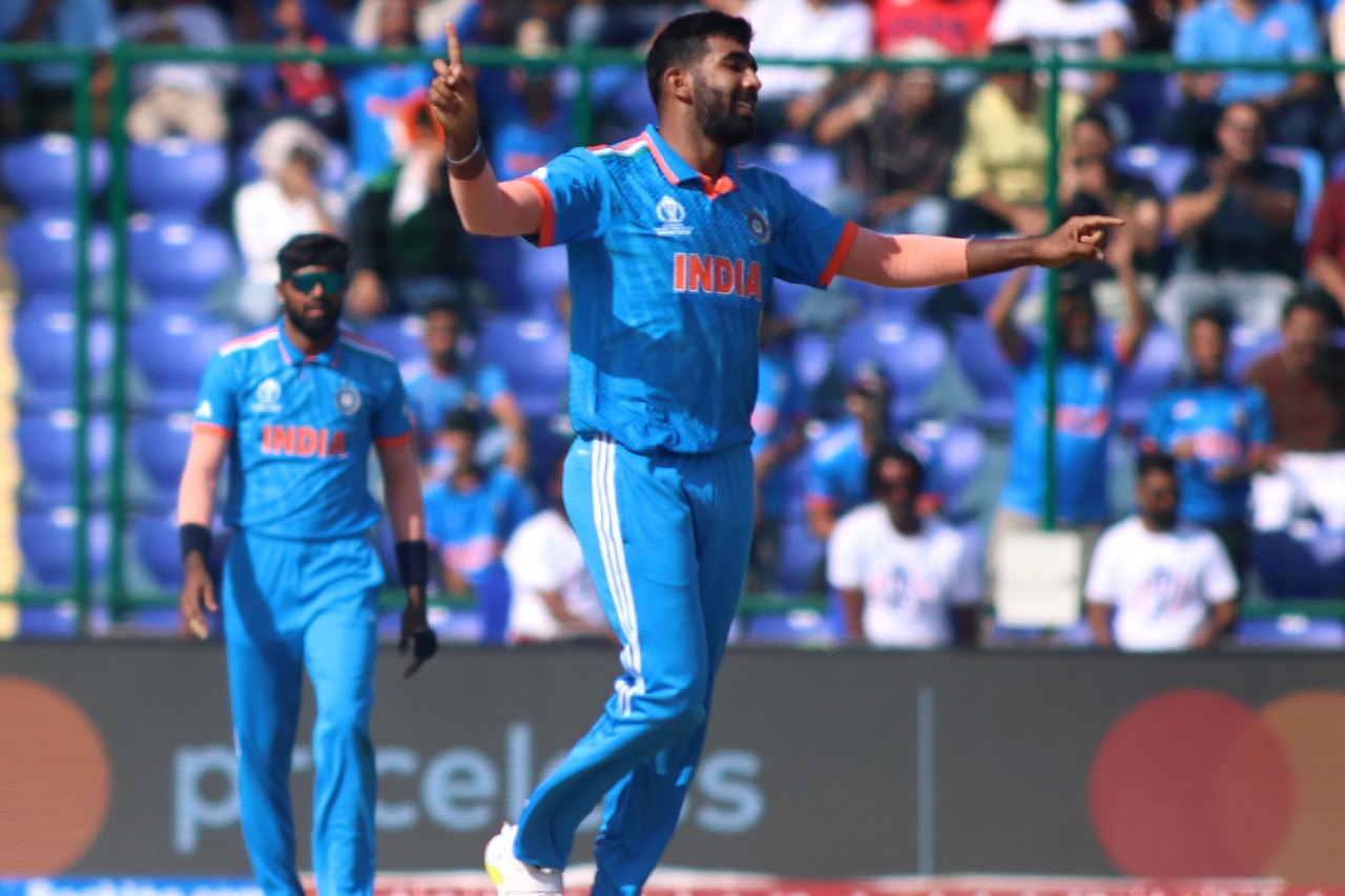 Bumrah's 4-for limits Afghanistan at 272/8 after fighting 80 by skipper Hasmatullah