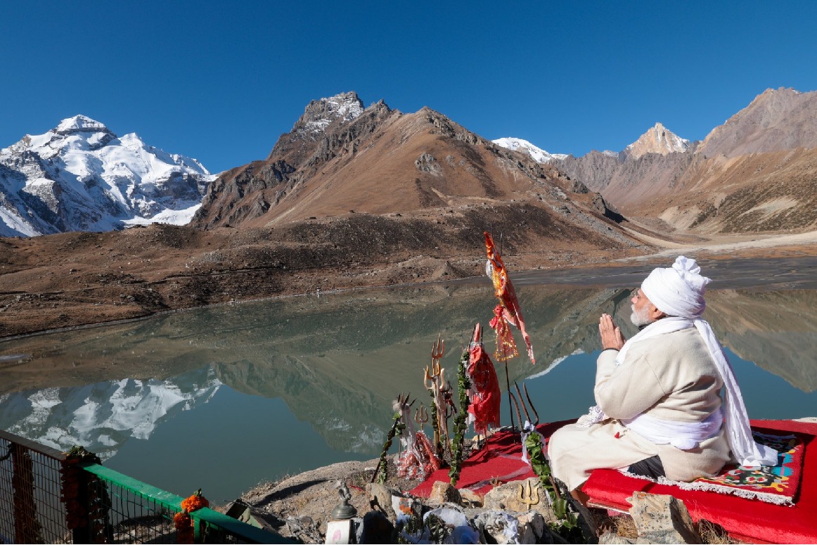 PM Modi visits Adi Kailash in Uttarakhand's Pithoragarh, offers prayers at Parvati Kund temple