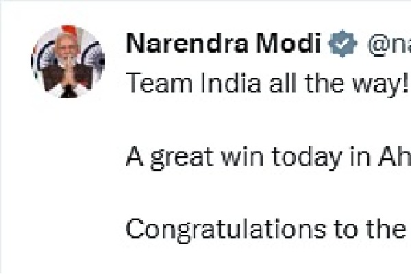 PM Modi congratulates Indian cricket team for win against Pak in WC match