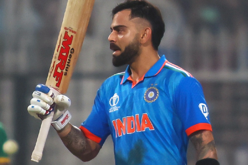 Men’s ODI WC: Virat Kohli equals Sachin Tendulkar’s record for most ODI centuries with 101* against South Africa