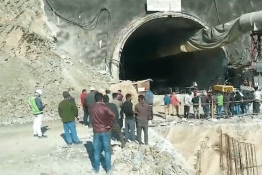 Under-construction tunnel on Yamunotri National Highway in Uttarakhand collapses, many workers trapped