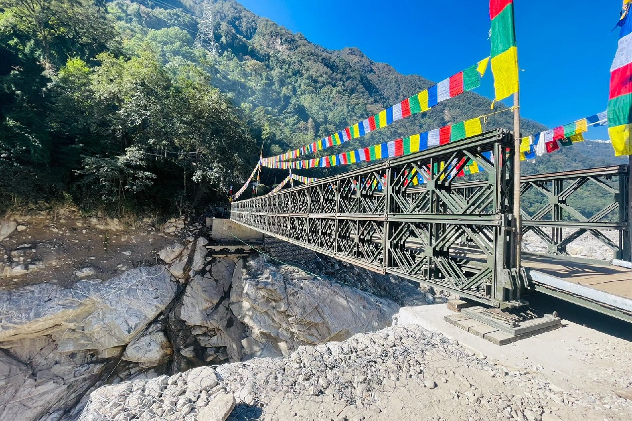 Army builds 200-feet bailey bridge to connect North Sikkim with mainland