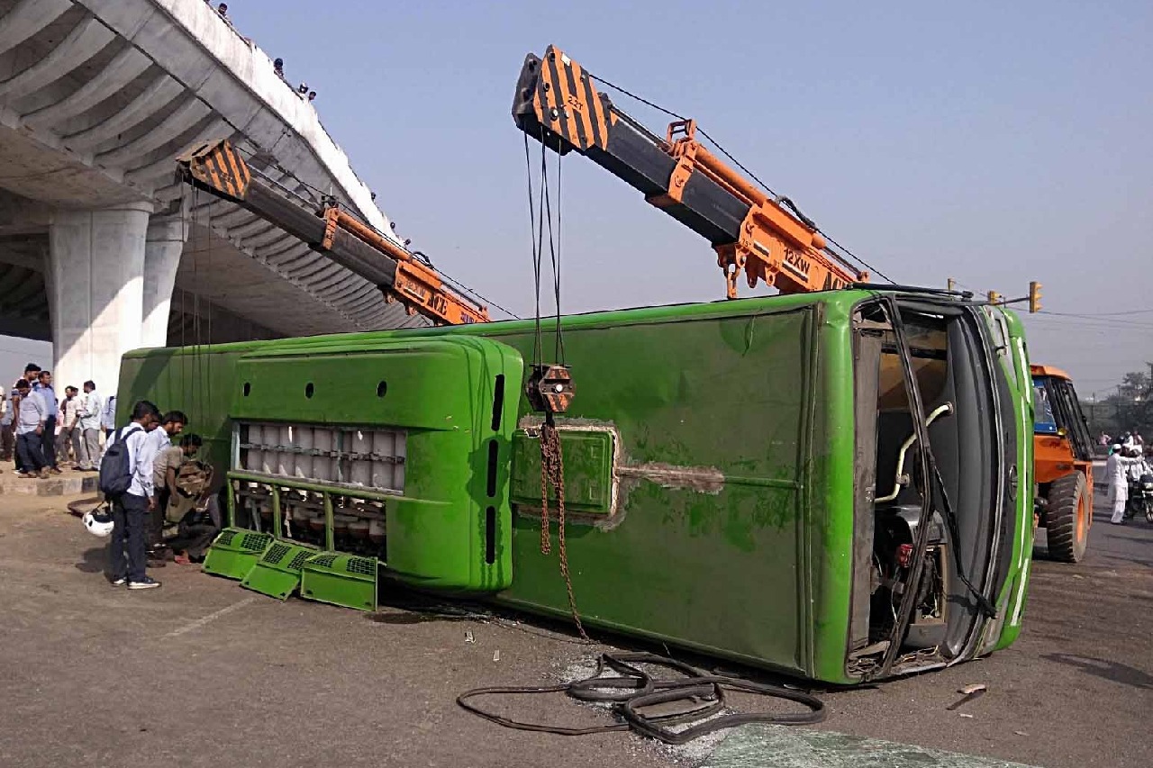 DTC bus overturns in Delhi, no fatalities reported