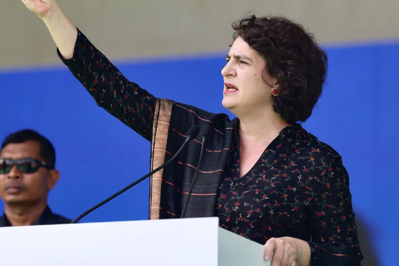 BRS, BJP, MIM doing ‘Naatu Naatu’: Priyanka Gandhi