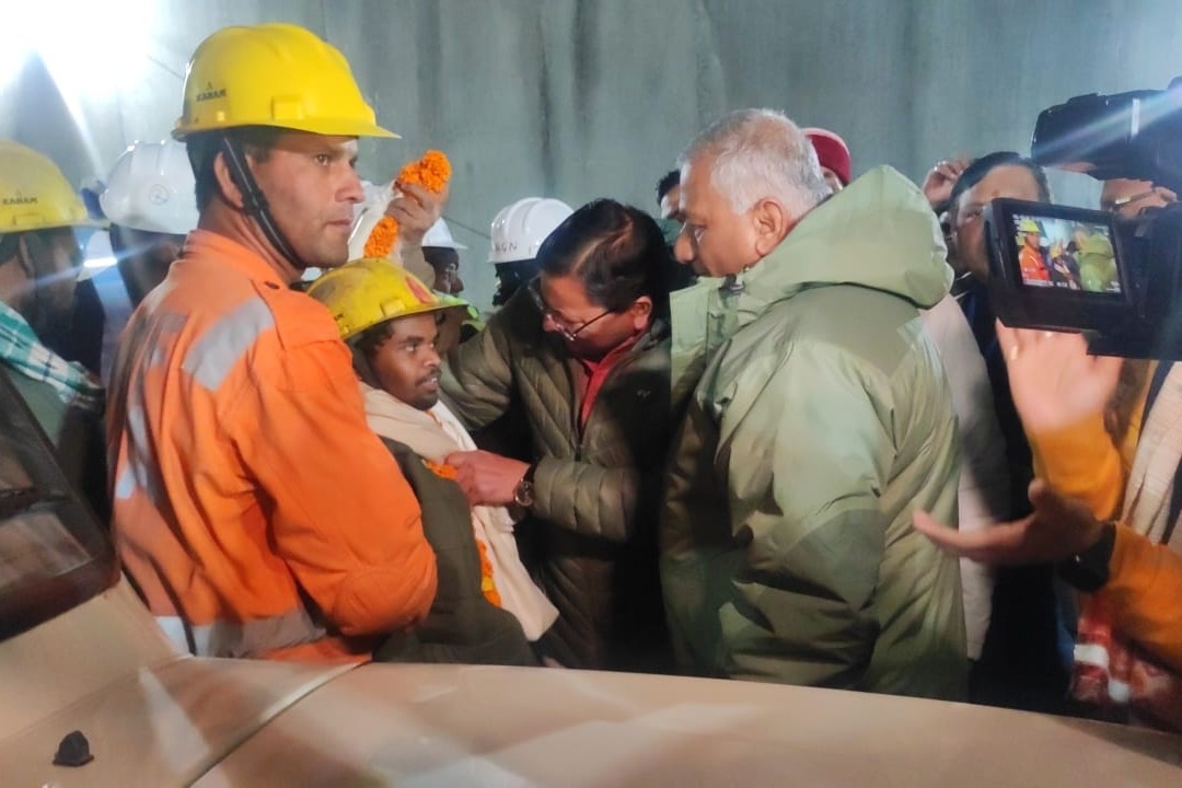 All 41 trapped workers extricated from Uttarakhand tunnel