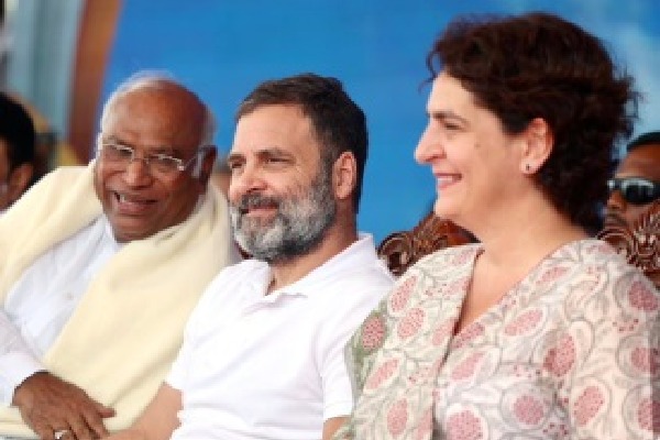 Kharge, Rahul, Priyanka appeal to voters in Telangana to choose transparent govt