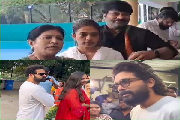 Tollywood celebrities queue up to cast votes in Hyderabad