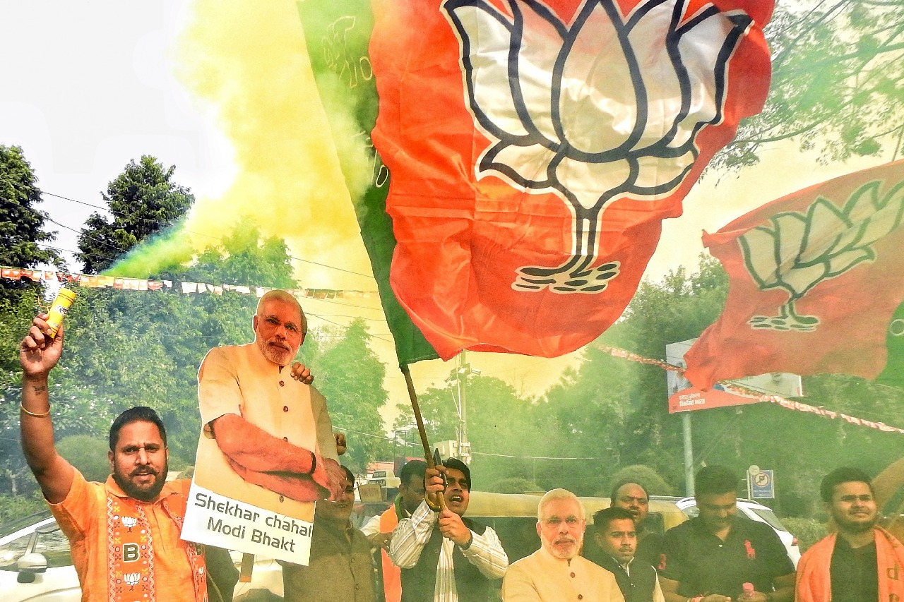 BJP leads on 53 seats, crosses majority mark in Chhattisgarh