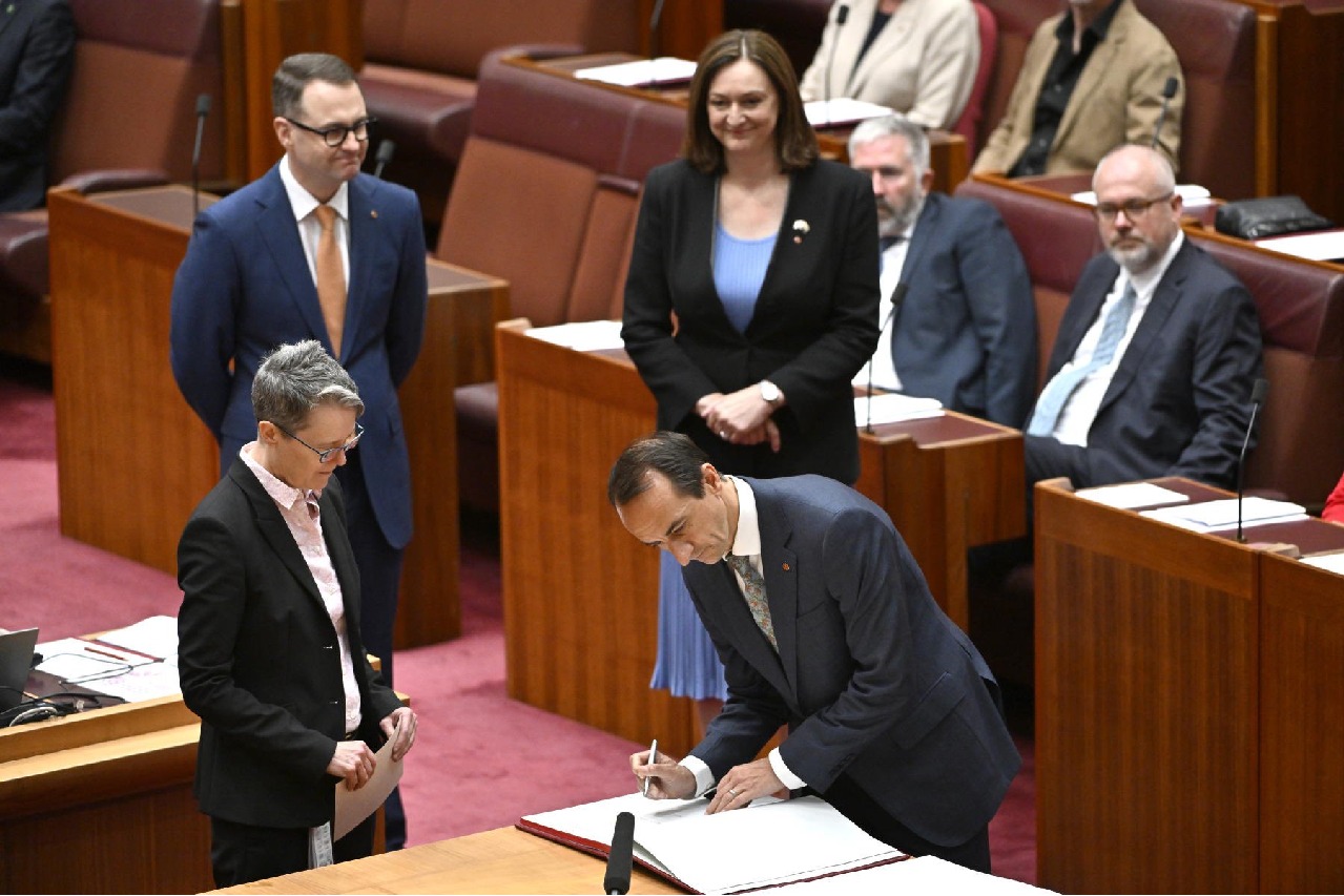 Indian-origin Dave Sharma officially sworn in as senator in Australia