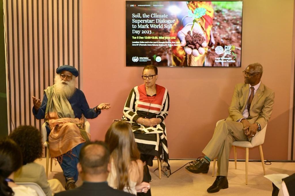 Soil is climate superstar, says Sadhguru at COP28