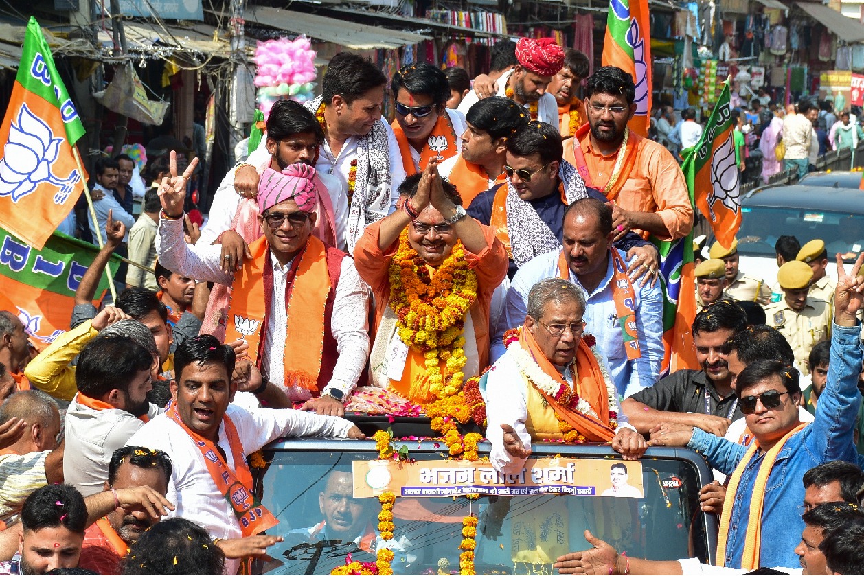 First-time MLA Bhajan Lal Sharma named Rajasthan CM; Diya Kumari, Prem Chand Bairwa picked as deputies