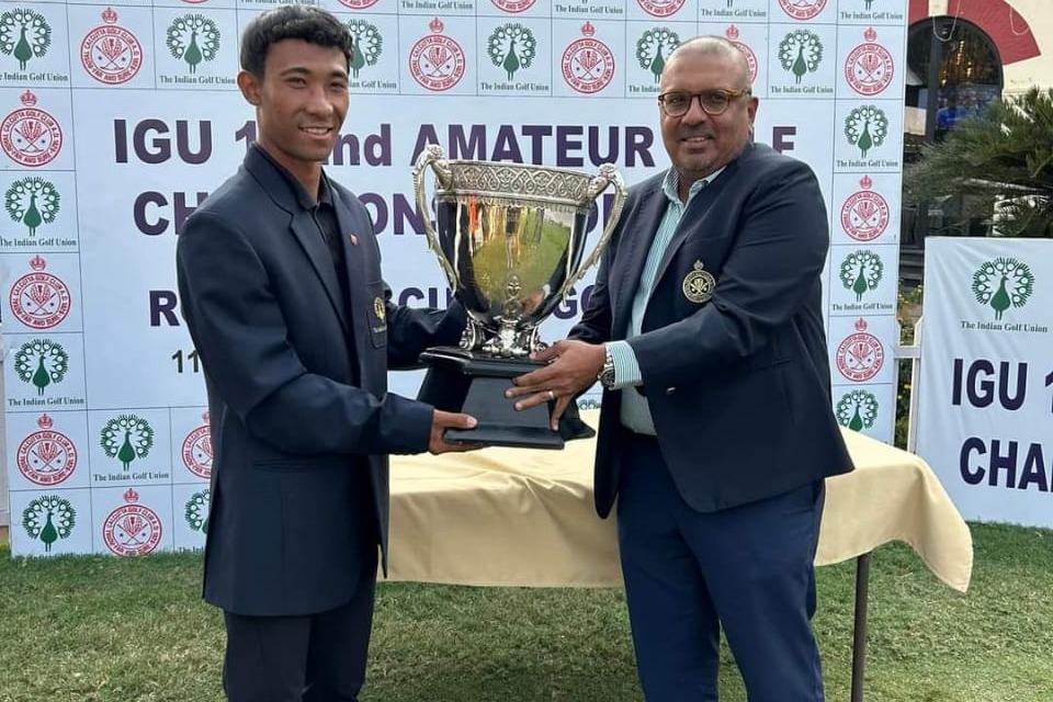 Subhash Tamang becomes first player from Nepal to win All India amateur golf championships