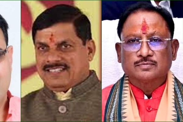 3 new CMs of Rajasthan, MP & Chhattisgarh meet Nadda in Delhi