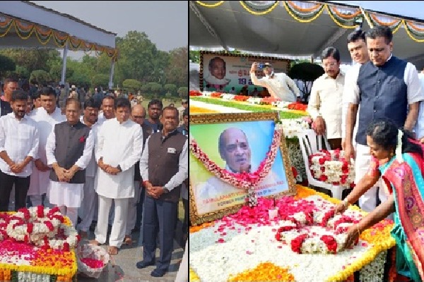 Telangana Guv, CM pay tributes to ex-PM Narasimha Rao