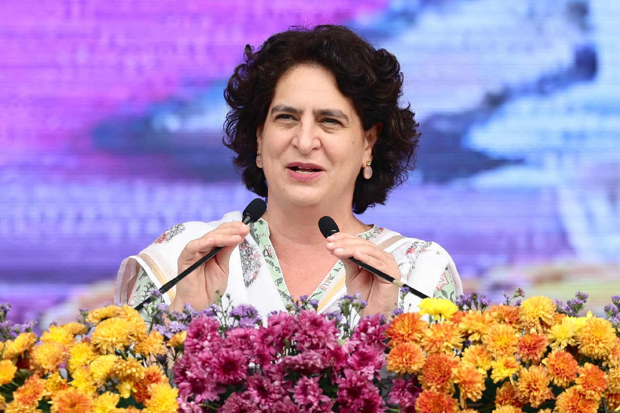 Govt spreading false news of suspending WFI, alleges Priyanka Gandhi