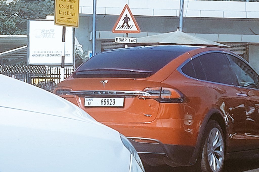 Tesla Model X spotted on B'luru road